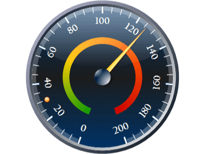 Radial gauge with custom ranges
